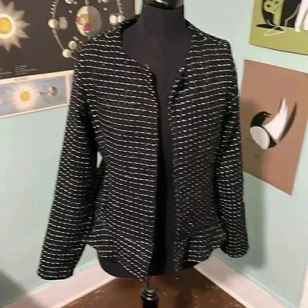 Dolan woven peplum blazer large